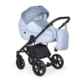 Коляска MIO 2в1 (Indigo) (Mi 05 (св.голубая кожа + голубой узор))