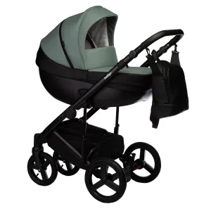 Коляска TOUR ECO 3в1 (Indigo) (Te 03 (черная кожа + шалфей кожа)) Коляска TOUR ECO 3в1 (Indigo) (Te 03 (черная кожа + шалфей кожа))
