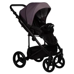 Коляска TOUR ECO 3в1 (Indigo) (Te 08 (черная кожа + фиолетовый)) Коляска TOUR ECO 3в1 (Indigo) (Te 08 (черная кожа + фиолетовый))
