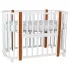 *Кровать детская Indigo Baby Lux 3 в 1 (кровать, манеж, диван) массив березы, МДФ (белый-натуральные стойки) *Кровать детская Indigo Baby Lux 3 в 1 (кровать, манеж, диван) массив березы, МДФ (белый-натуральные стойки)