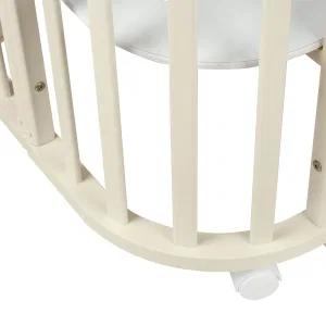 *Кровать детская Indigo Baby Lux 3 в 1 (кровать, манеж, диван) массив березы, МДФ (слоновая кость-белые стойки) *Кровать детская Indigo Baby Lux 3 в 1 (кровать, манеж, диван) массив березы, МДФ (слоновая кость-белые стойки)